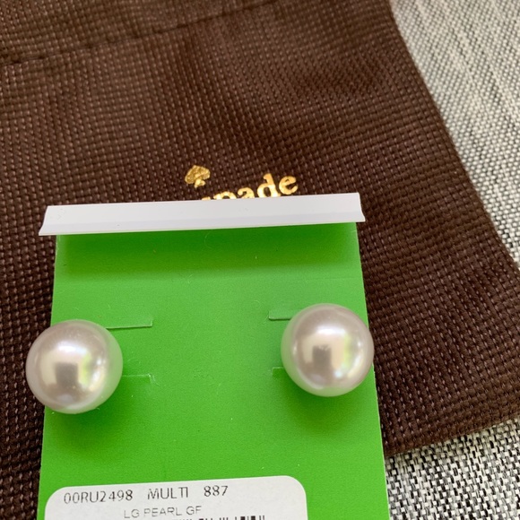 Kate Spade Reversible Crystal Pearl Back Earrings - Picture 2 of 6